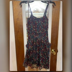 Floral Chiffon multicolor dress